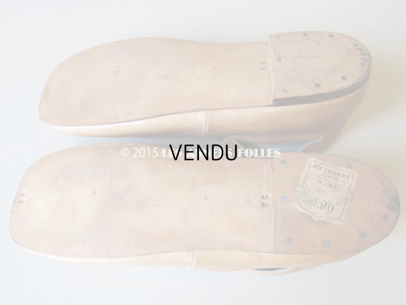 画像5: 19世紀末 未使用 アンティーク オリジナル箱入り 子供用 レザーのストラップシューズ リボン付き -GRANDS MAGASINS DU LOUVRE PARIS-