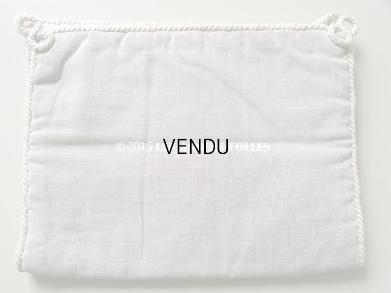 画像4: 1900年代 アンティーク モノグラム『H.S』花の刺繍入り ハンカチ＆ランジェリー用ポシェット