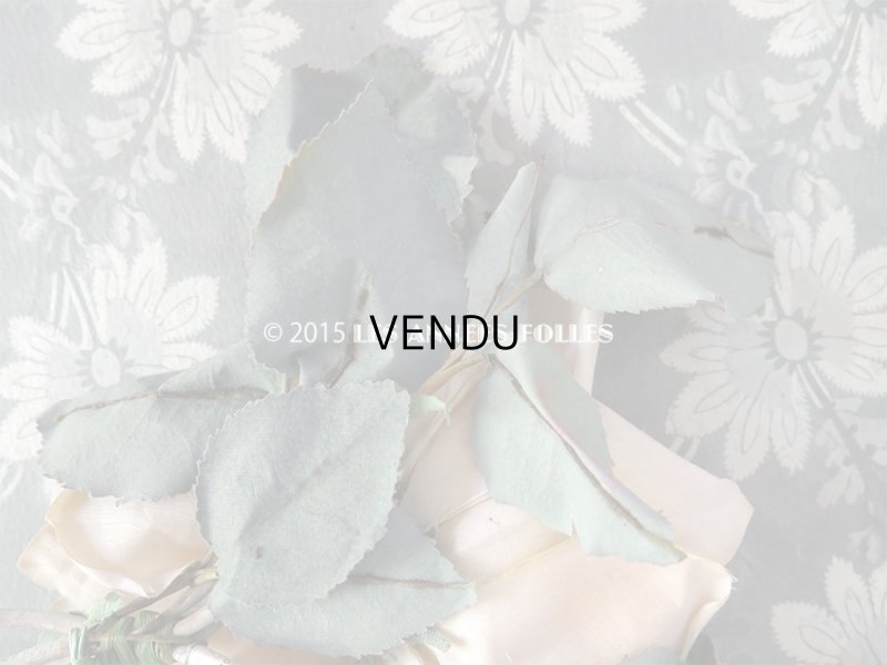 画像5: アンティーク コサージュ 一輪の薔薇 ギャラリーラファイエットのラベル付 - AUX GALERIES LAFAYETTE -