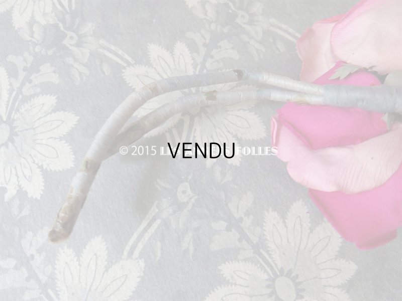 画像6: 1900年代 アンティーク  小鳥が顔を出した ピンクのコサージュ