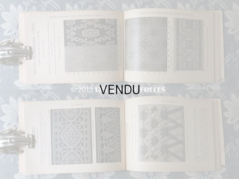 画像11: 19世紀末 アンティーク DMC 刺繍図案帳 ALPHABET DE LA BRODEUSE  ファーストエディション