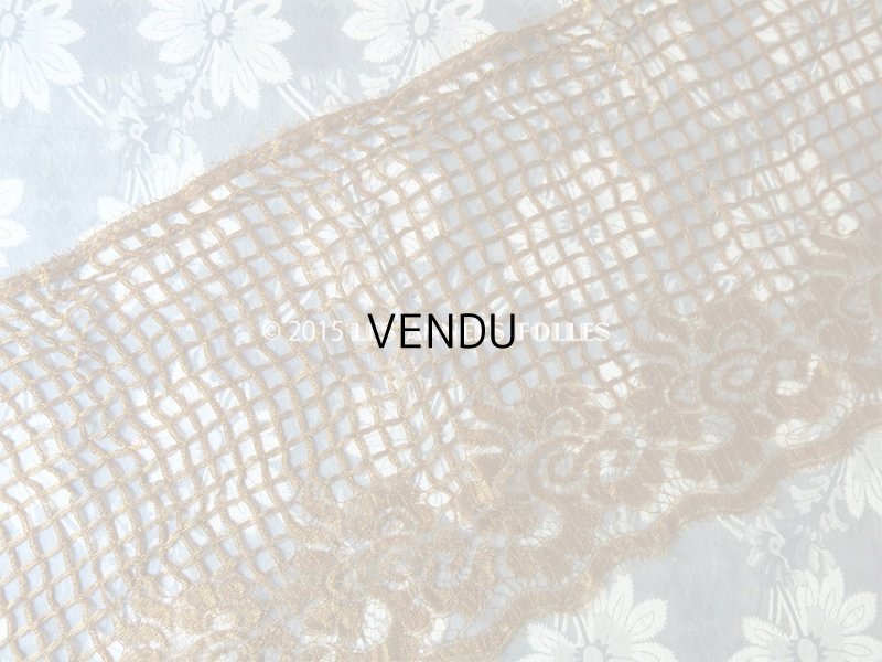 画像6: 1920年代 アンティーク 幅広レース 花模様 アールデコ 0.92m