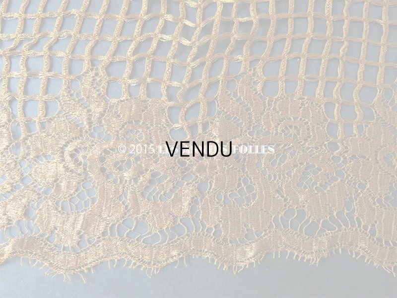 画像3: 1920年代 アンティーク 幅広レース 花模様 アールデコ 0.92m