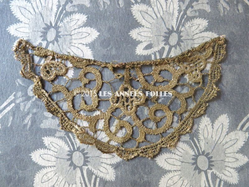 画像5: 1920年代 アンティーク メタルレース モチーフ 花模様 アールデコ 