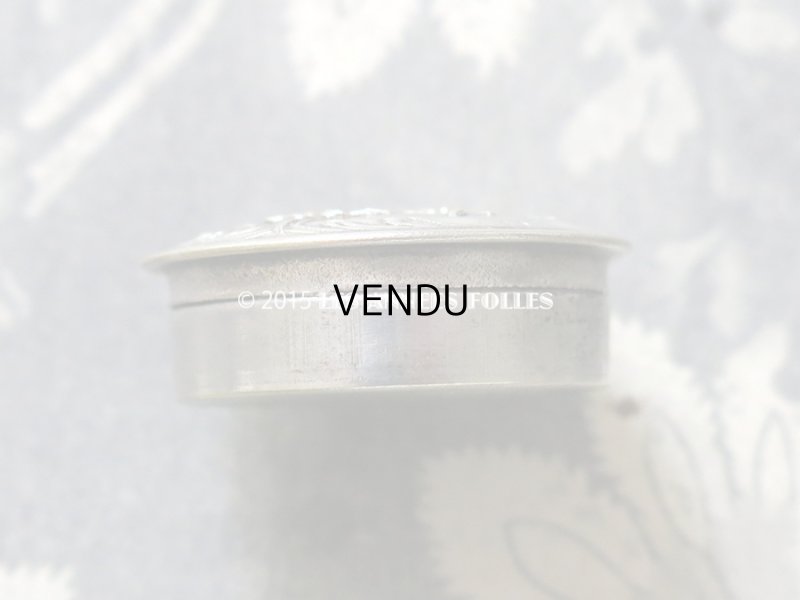 画像6: アンティーク 小さなパウダーケース 薔薇の花かご