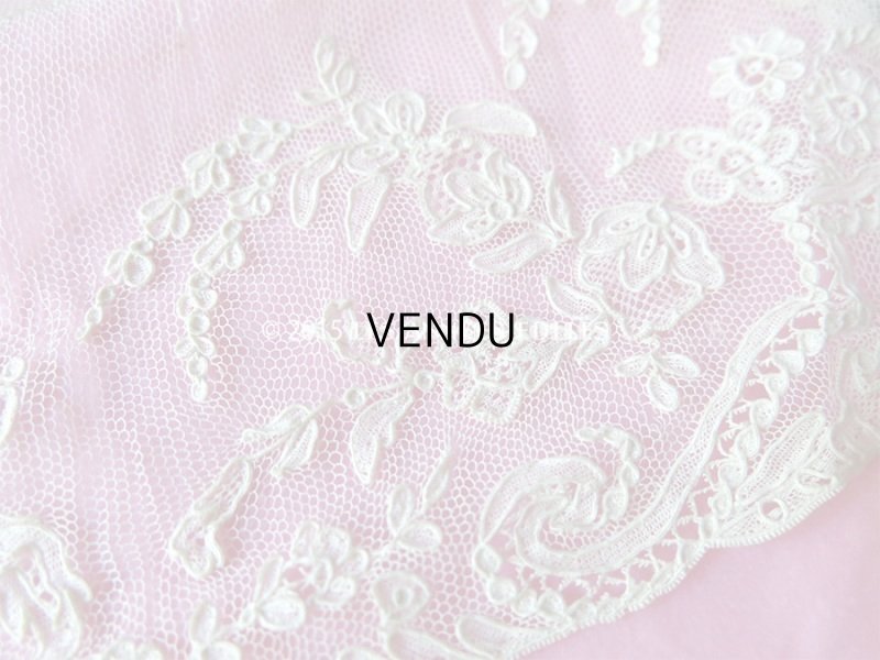 画像6: 19世紀 アンティーク 付け袖 アランソンレース DENTELLE POINT D'ALENCON ニードルレース