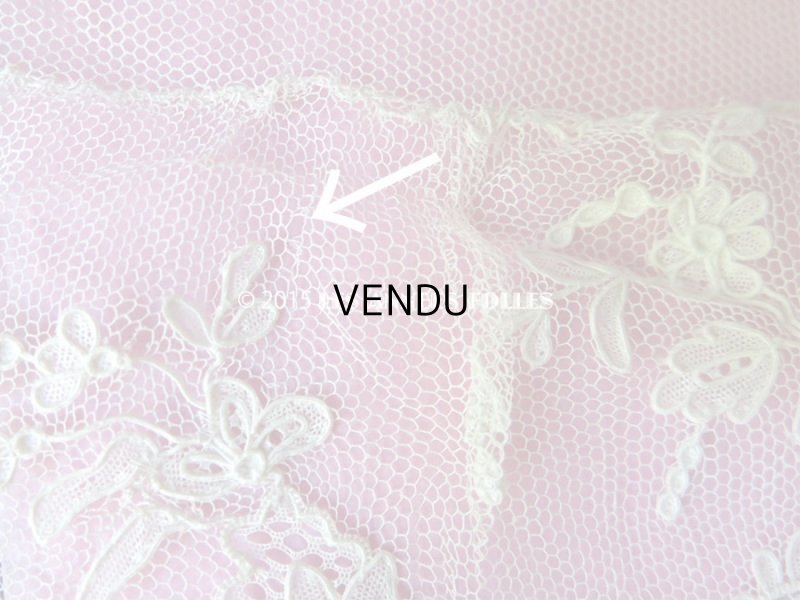 画像4: 19世紀 アンティーク 付け袖 アランソンレース DENTELLE POINT D'ALENCON ニードルレース