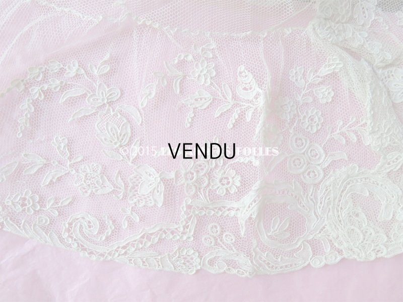 画像14: 19世紀 アンティーク 付け袖 アランソンレース DENTELLE POINT D'ALENCON ニードルレース