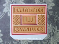 1900年代 アンティーク ラベル 『LU』バニラウエハース GAUFRETTES VANILLE NANTES - LEFEVRE-UTILE -