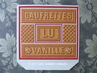 1900年代 アンティーク ラベル 『LU』バニラウエハース GAUFRETTES VANILLE - LEFEVRE-UTILE -