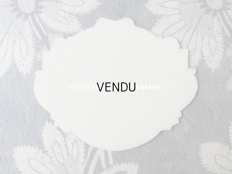画像2: アンティーク パウダーボックスのラベル 薔薇のガーランド POUDRE EXQUISE DIAMANTINE - CLAUDIUS LUBIN -