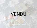 アンティーク ボンマルシェ 箱入り モノグラムのラベル 34枚入り - AU BON MARCHE PARIS -