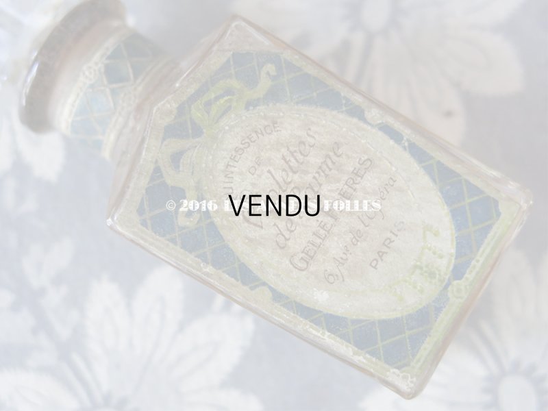 画像5: 1895年 アンティーク パフュームボトル 菫 QUINTESSENCE DE VIOLETTES DE PARME - GELLE FRERES PARIS -