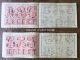 画像3: アンティーク アルファベットの刺繍図案帳 ALPHABETS EN COULEURS BROCERIE MARQUE,CROCHET - MANUFACTURE PARISIENNE DES COTONS L.V. - (3)