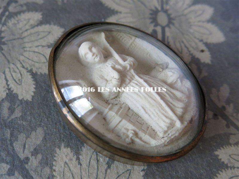 画像5: 19世紀末 アンティーク ルリケール ジャンヌダルク ガラスドーム  JEANNE D'ARC