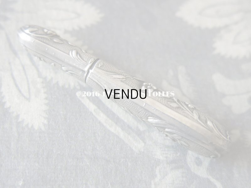 画像4: アンティーク シルバー製 薔薇 ニードルケース  裁縫道具