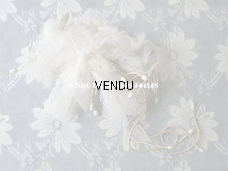 画像16: 19世紀末 アンティーク 薔薇 ワックスフラワーのヘッドリース＆ブローチ