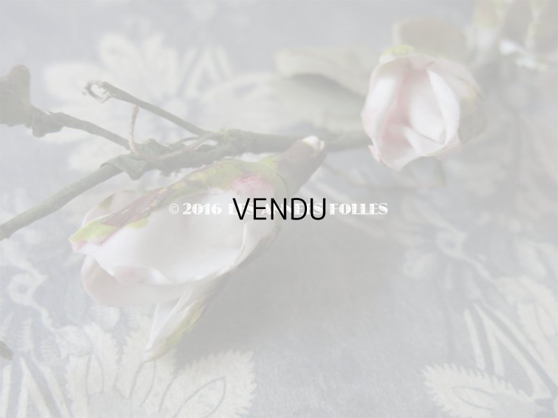 画像8: 1900年代 アンティーク 薔薇のヘッドリース コサージュ セラミック製