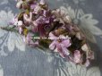 画像6: 19世紀末 アンティーク  シルク製ベルベット 紫の花のコサージュ
