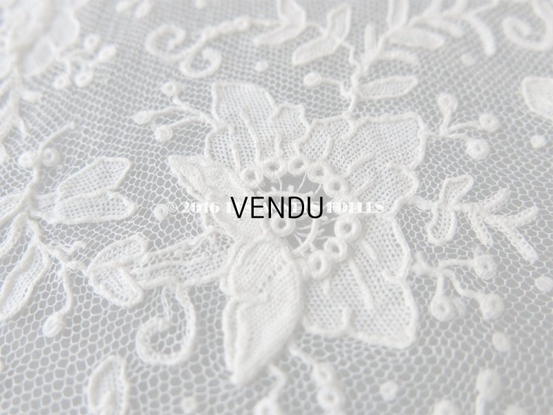 画像3: アンティーク ポワンドガーズのレース ポワンドローズ 結婚式のハンカチ 『ポワン・ド・ガーズ』