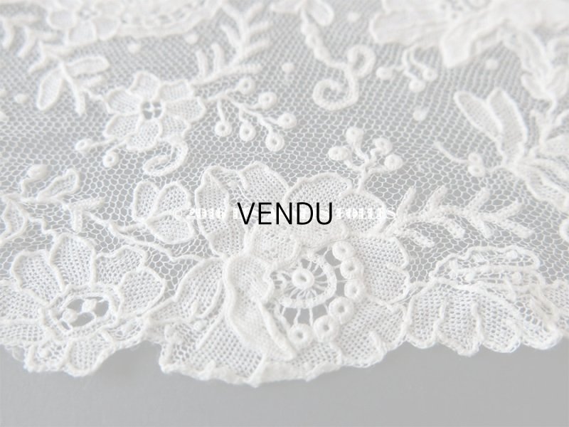 画像4: アンティーク ポワンドガーズのレース ポワンドローズ 結婚式のハンカチ 『ポワン・ド・ガーズ』