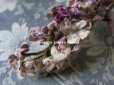 画像5: 19世紀末 アンティーク  シルク製ベルベット 紫の花のコサージュ