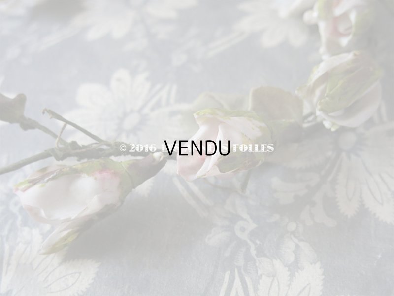 画像7: 1900年代 アンティーク 薔薇のヘッドリース コサージュ セラミック製