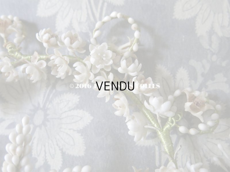 画像10: 19世紀末 アンティーク ワックスフラワーのヘッドリース & ブーケ