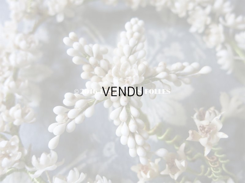 画像8: 19世紀末 アンティーク ワックスフラワーのヘッドリース & ブーケ