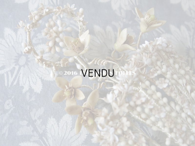 画像11: 19世紀末 アンティーク ワックスフラワーのブーケ