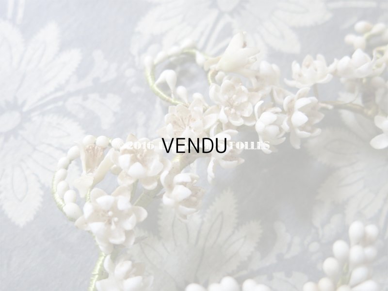 画像9: 19世紀末 アンティーク ワックスフラワーのヘッドリース & ブーケ