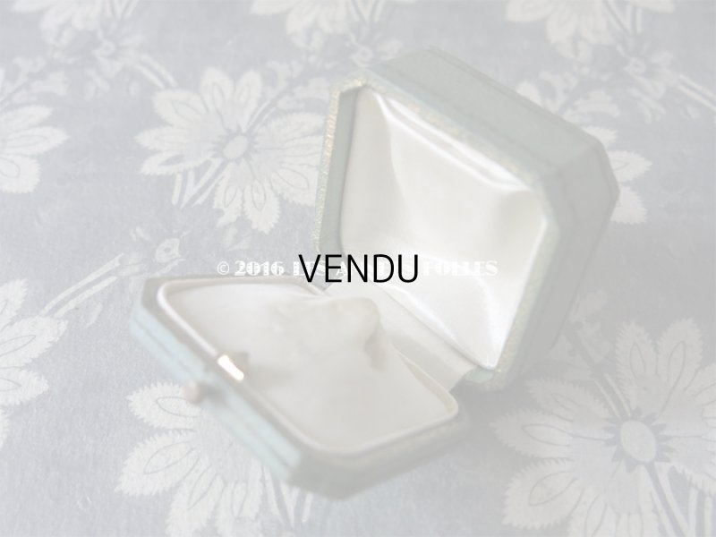 画像7: アンティーク ジュエリーボックス スモーキーブルーグリーン