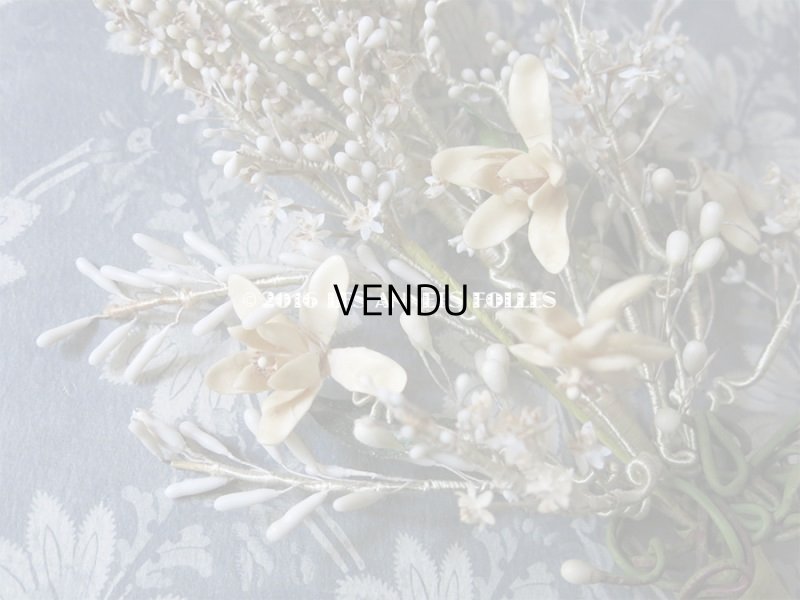 画像6: 19世紀末 アンティーク ワックスフラワーのブーケ