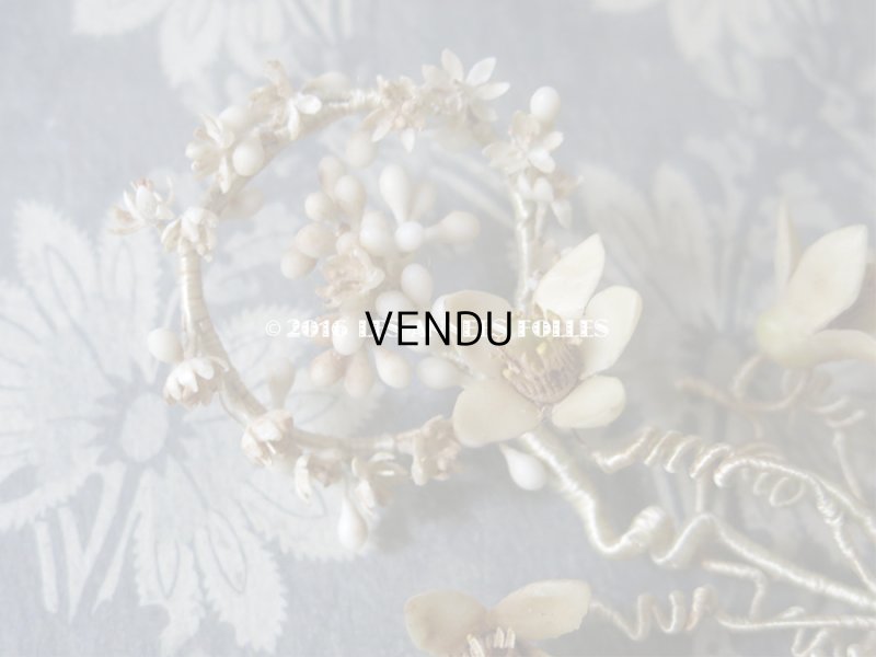 画像12: 19世紀末 アンティーク ワックスフラワーのブーケ