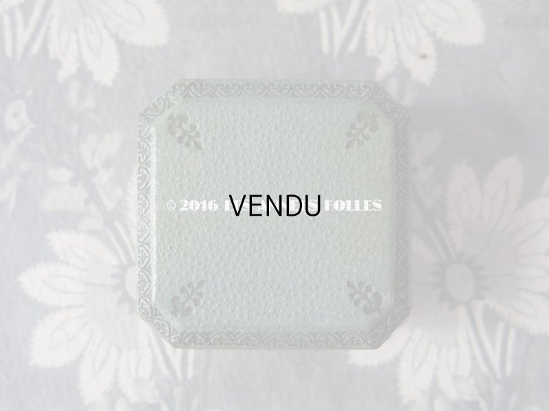 画像3: アンティーク ジュエリーボックス スモーキーブルーグリーン