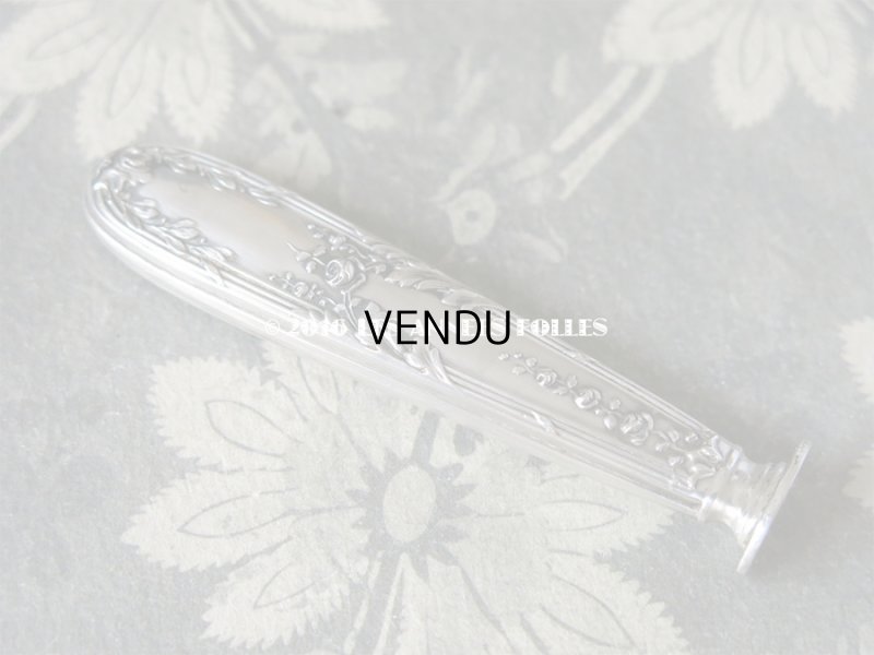 画像3: 1900年代 アンティーク シルバー製 シーリングスタンプ 薔薇模様 【 C.H 】 シルバー950