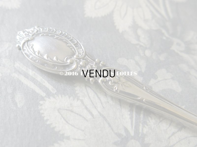 画像7: 19世紀末 アンティーク シュガースプーン 薔薇模様 