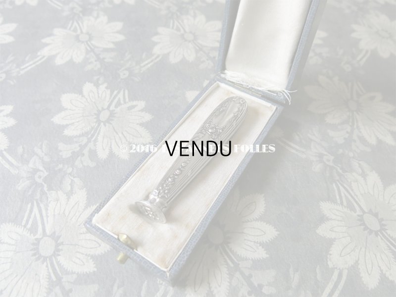 画像8: 1900年代 アンティーク シルバー製 シーリングスタンプ 薔薇模様 【 C.H 】 シルバー950