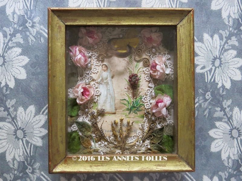 画像3: 1883年 アンティーク 初聖体の記念&ルリケール