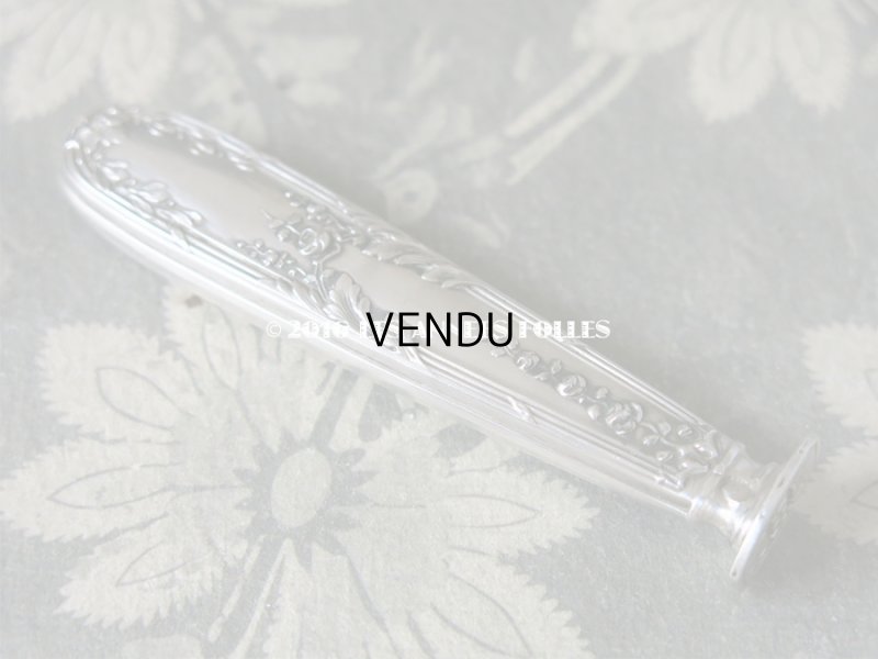 画像6: 1900年代 アンティーク シルバー製 シーリングスタンプ 薔薇模様 【 C.H 】 シルバー950