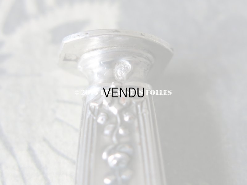 画像7: 1900年代 アンティーク シルバー製 シーリングスタンプ 薔薇模様 【 C.H 】 シルバー950