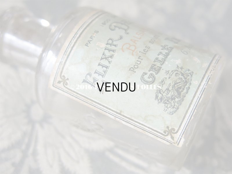 画像8: アンティーク パフュームボトル ELIXIR DENTIFRICE BALSAMIQUE - GELLE FRERES PARIS -
