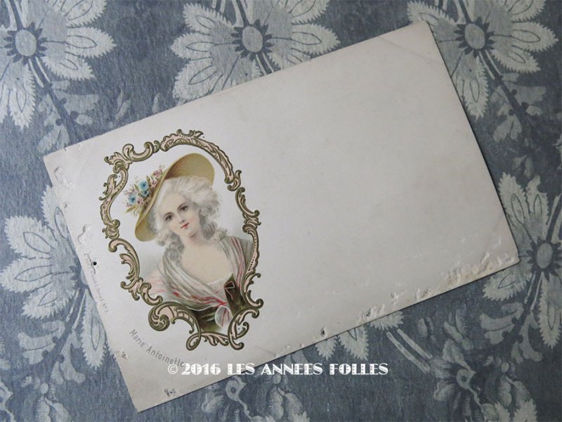 画像1: 19世紀末 アンティークポストカード MARIE ANTOINETTE マリーアントワネット