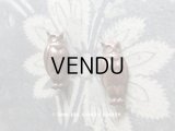 アンティーク メタル製 ボタン フクロウ 2点セット