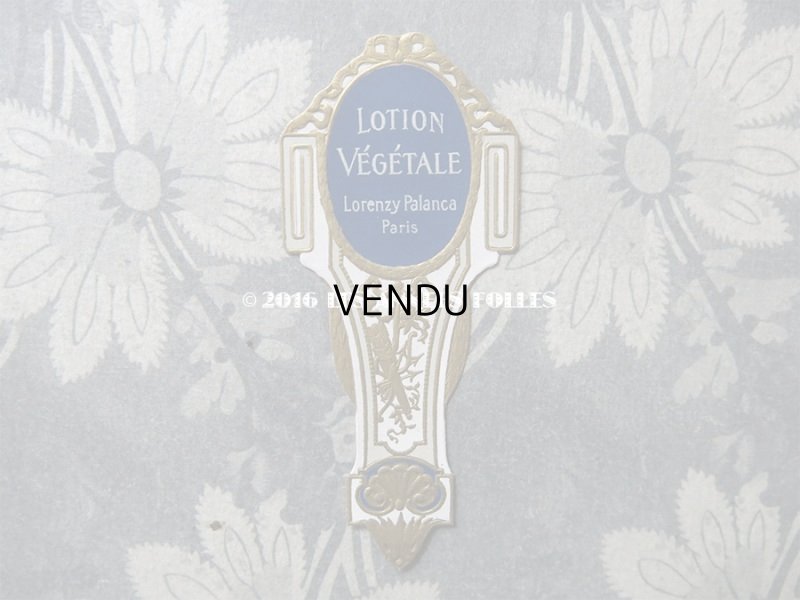 画像2: アンティーク パフュームラベル LOTION VEGETALE - LORENZY-PALANCA PARIS -