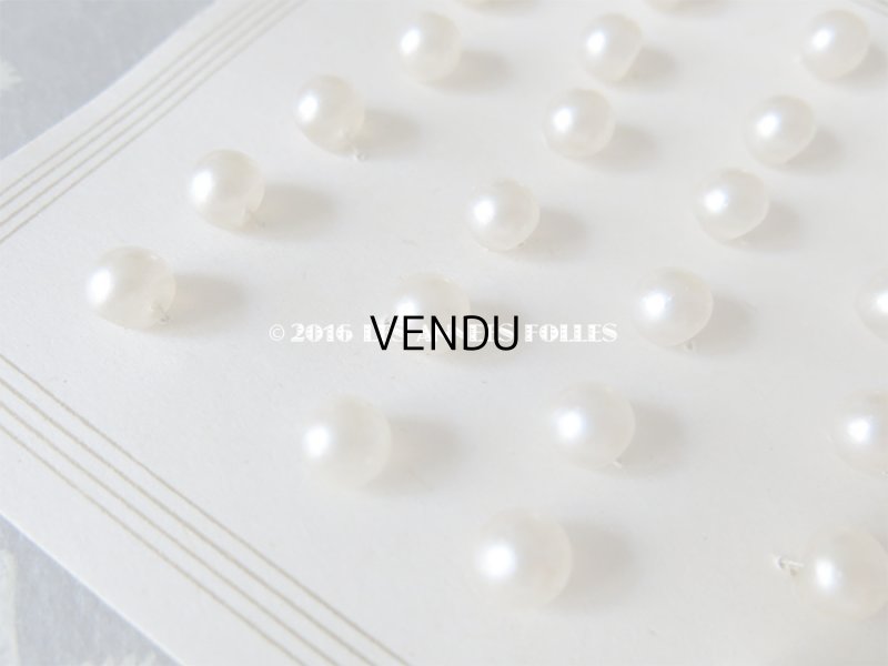 画像3: アンティーク ガラス製 ボタン パール加工  パールボタン 7.5mm  36ピース