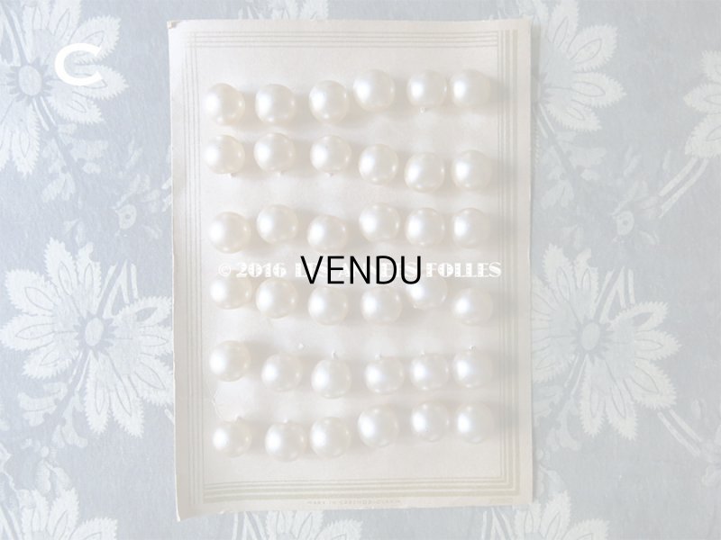 画像7: アンティーク ガラス製 ボタン パール加工  パールボタン 12.5mm  36ピース