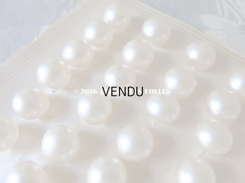 画像3: アンティーク ガラス製 ボタン パール加工  パールボタン 12.5mm  36ピース