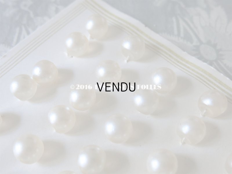 画像7: アンティーク ガラス製 ボタン パール加工  パールボタン 11mm  36ピース