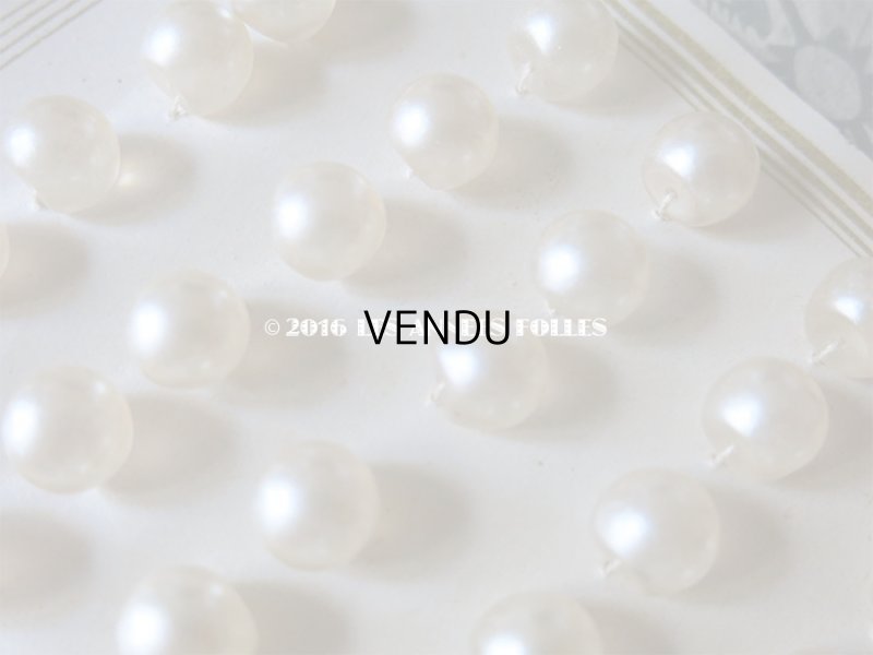 画像4: アンティーク ガラス製 ボタン パール加工  パールボタン 11mm  36ピース